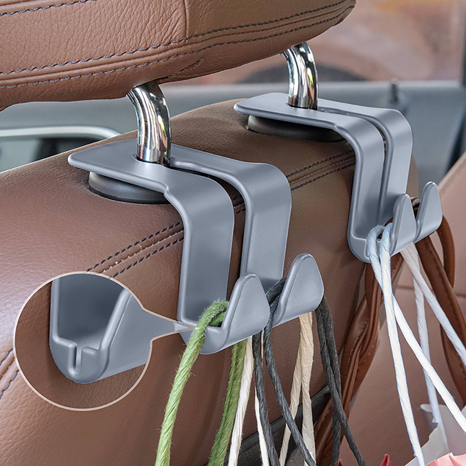 New and durable hidden hooks on the back of car seats 4