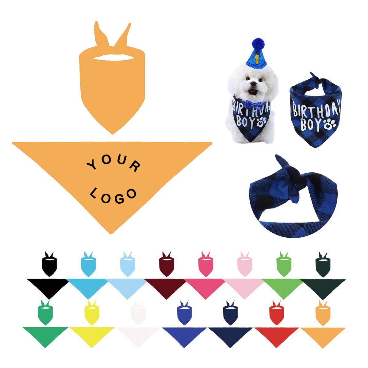 Soft Dog Bandana for Everyday Wear and Photos 2