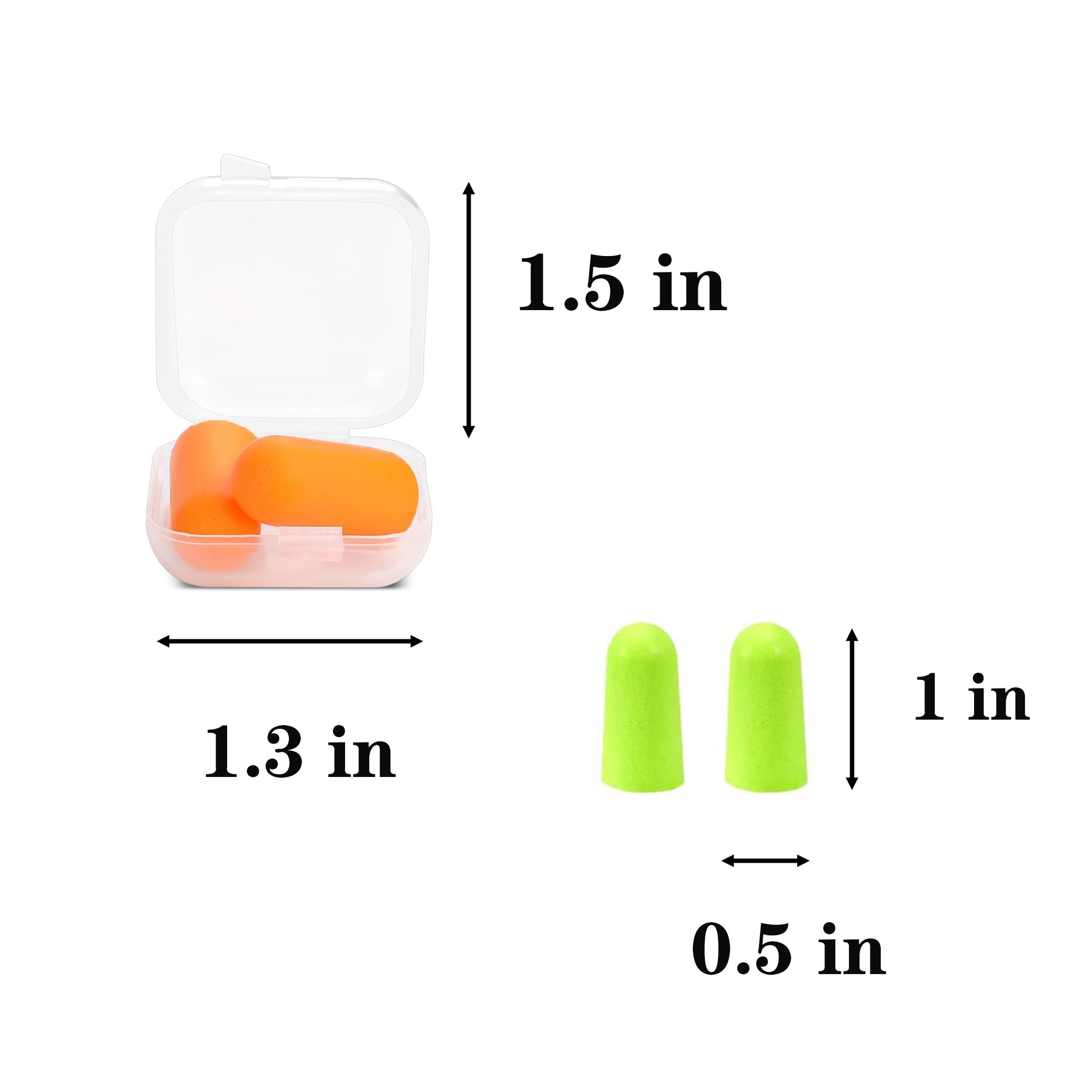 PU Anti-noise Sleeping Foam Earplugs 2