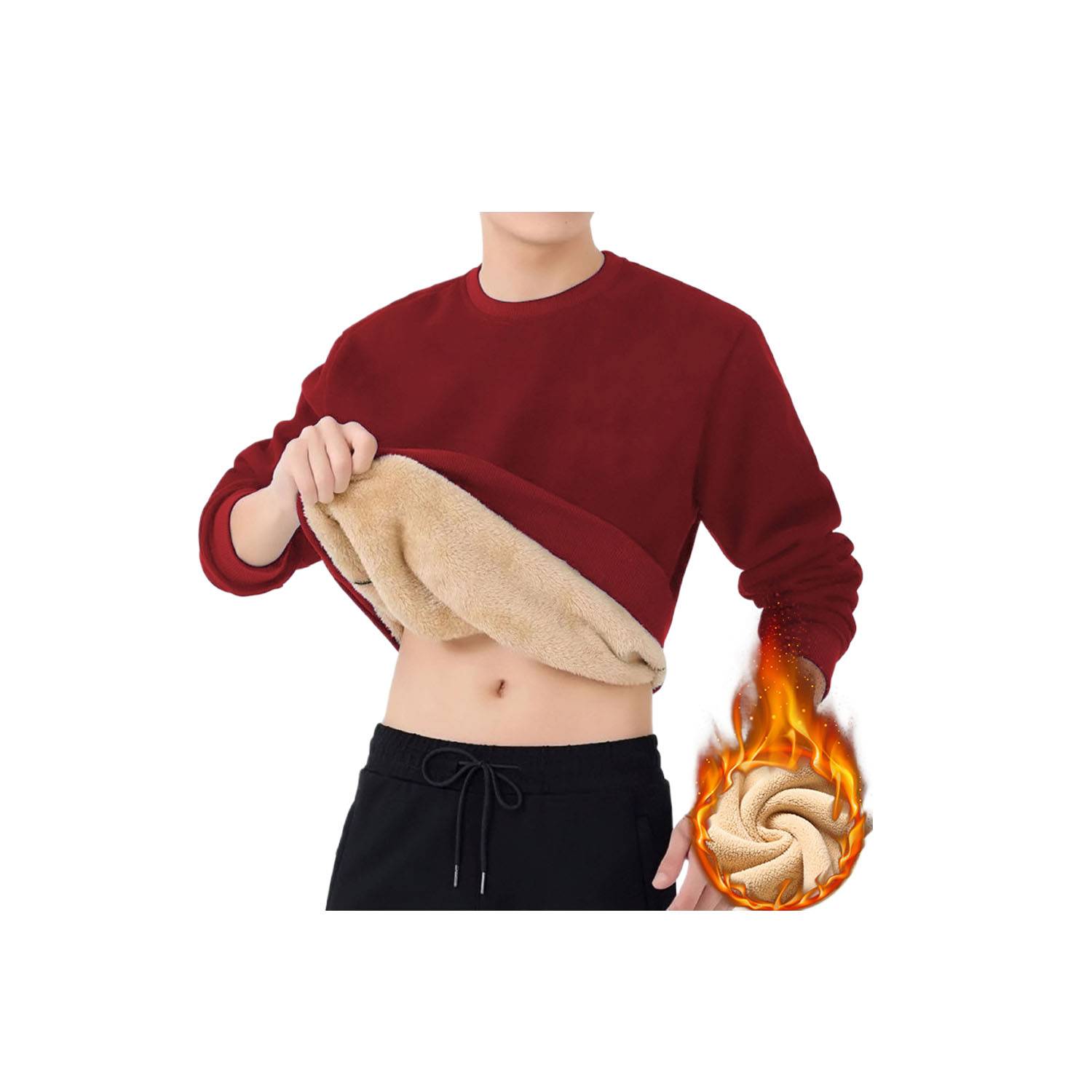 Winter Warm Soft Cozy Fleece Sweatshirt 5