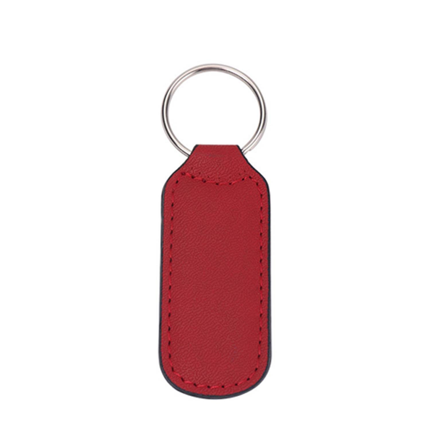 PU Leather Double Stitched Keychain 8