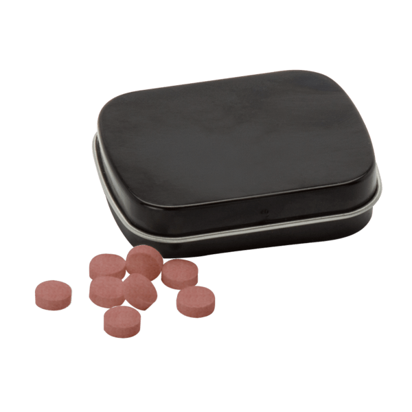 Sugar Free Mints in a Small Rectangular Hinged Tin 7