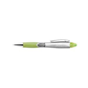 Silver Barrel Pen With Highlighter 14