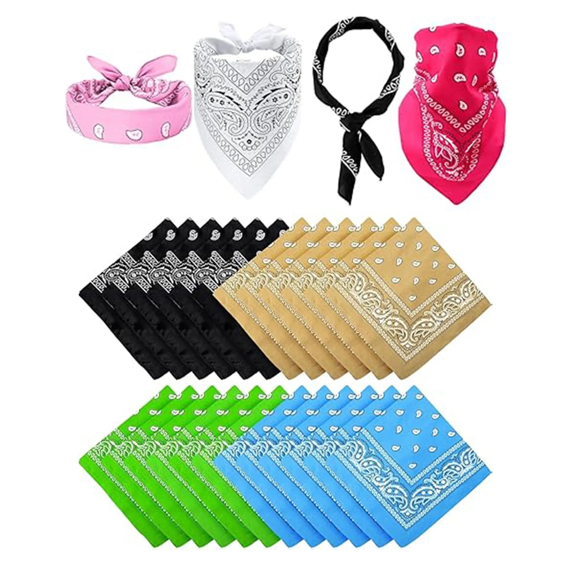 custom 22" Full Color Square Scarf Bandanas
