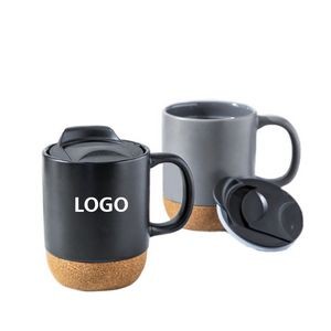 Cork Bottom Anti Spill 13 Oz Travel Coffee Mug 1