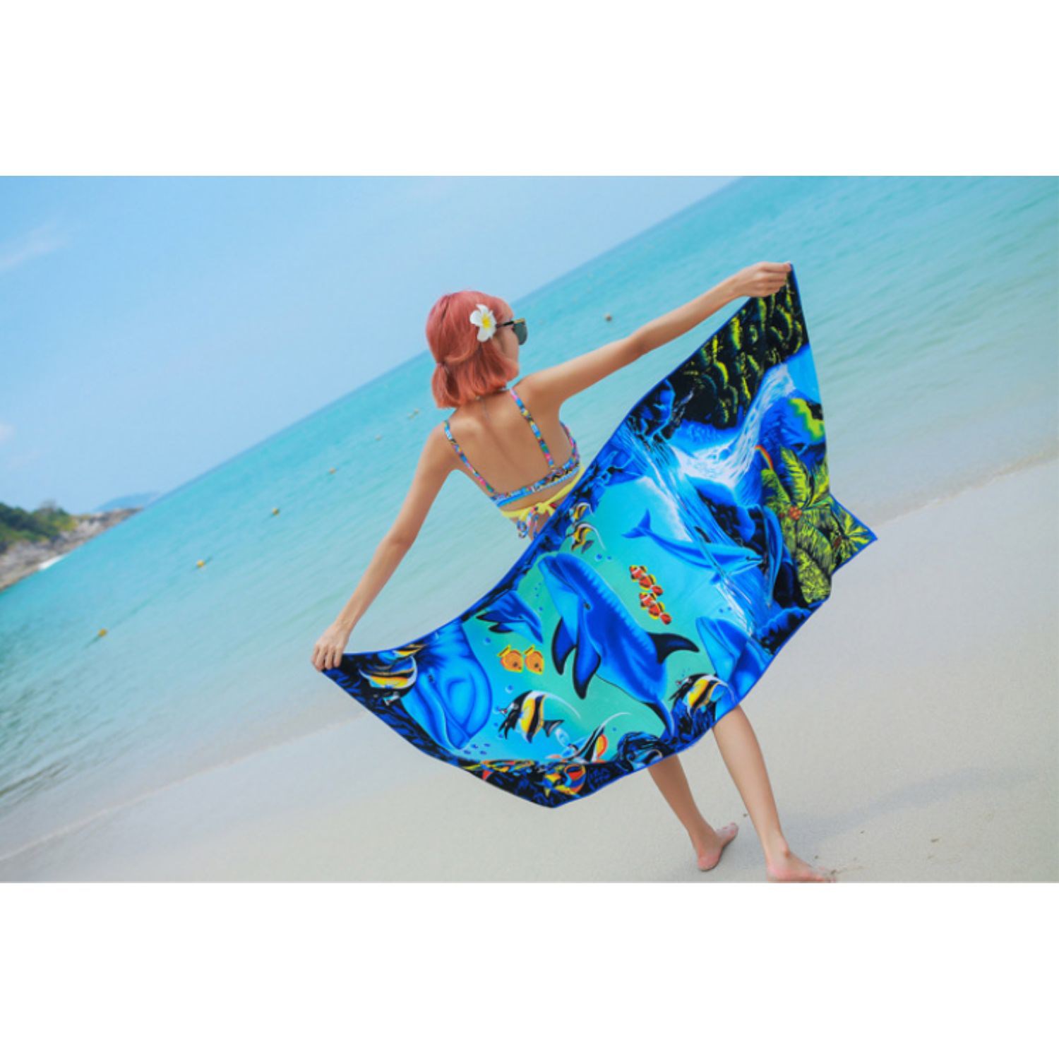 Rock'it 3-Day Sublimated Microfiber Sand Proof Beach Towel (25"x 50") 5
