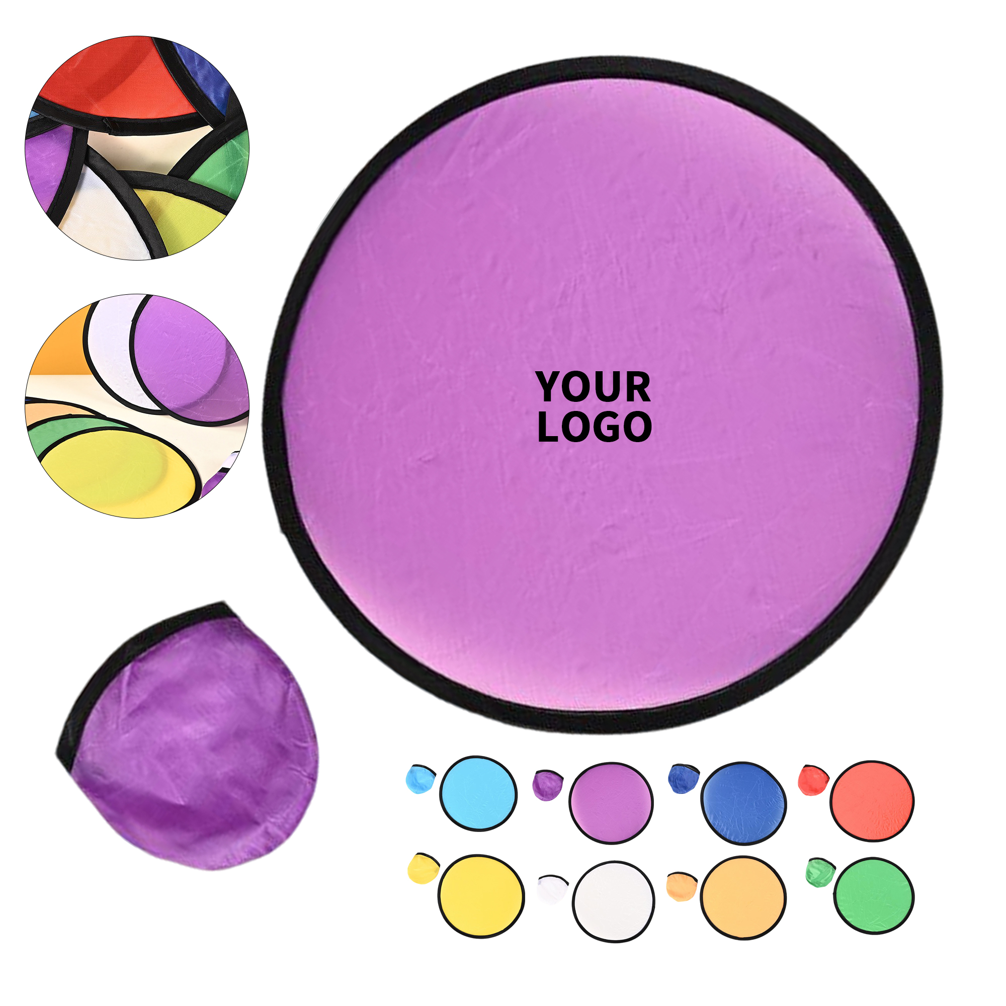 Polyester Fabric Folding Round Fan 13
