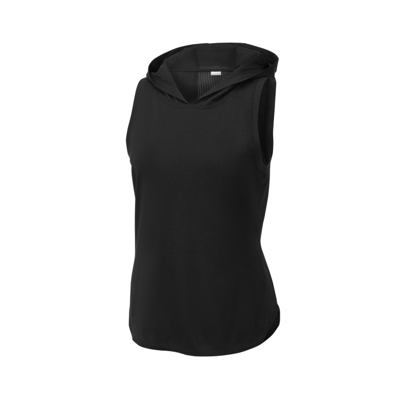 Sport-Tek Women's PosiCharge Tri-Blend Wicking Draft Hoodie Tank. 29