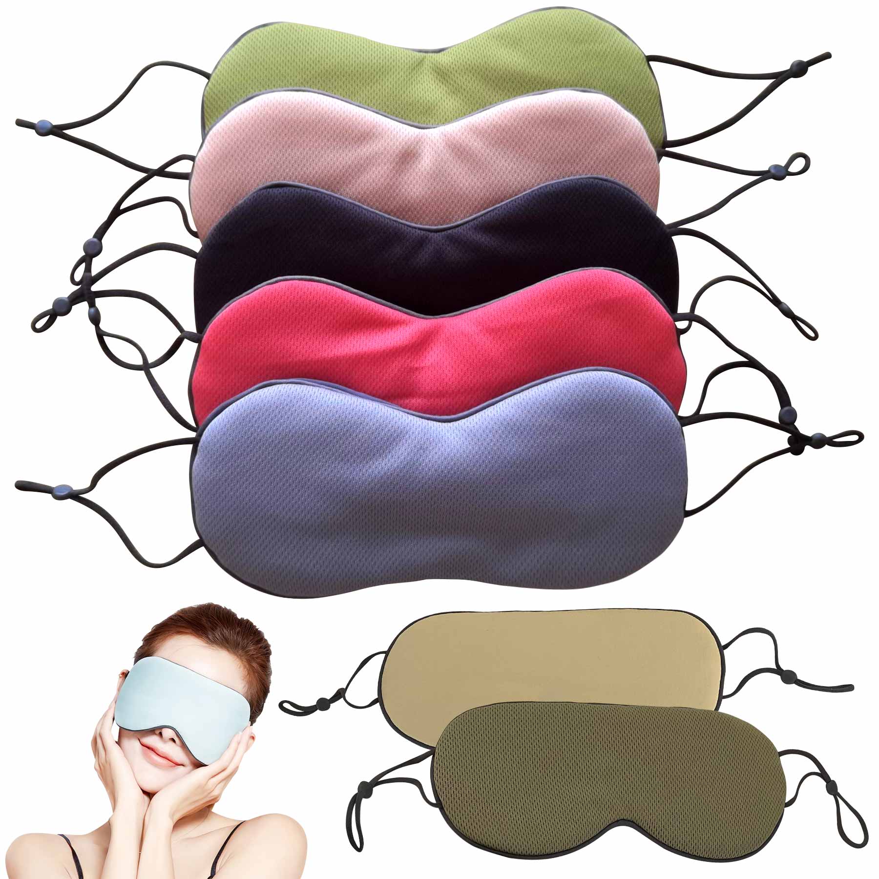 Sleep Eye Mask with Adjustable Ear Strap 1