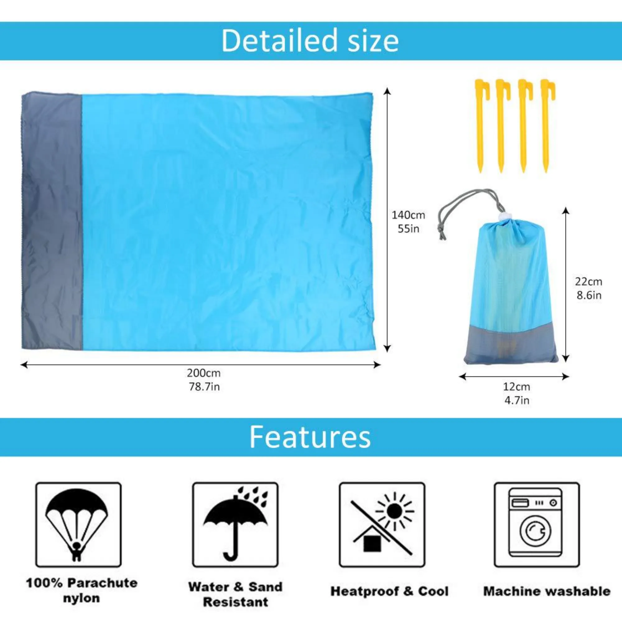 Waterproof Outdoor Picnic Beach Mat 4
