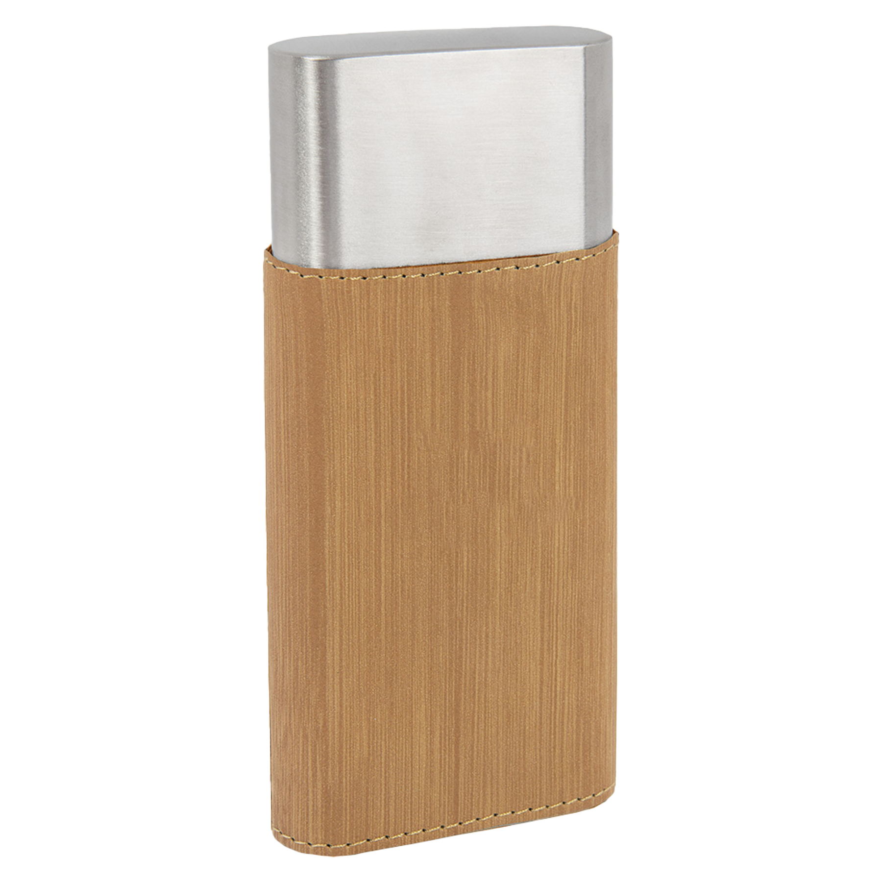 Bamboo Leatherette Cigar Case w/ Cutter 4
