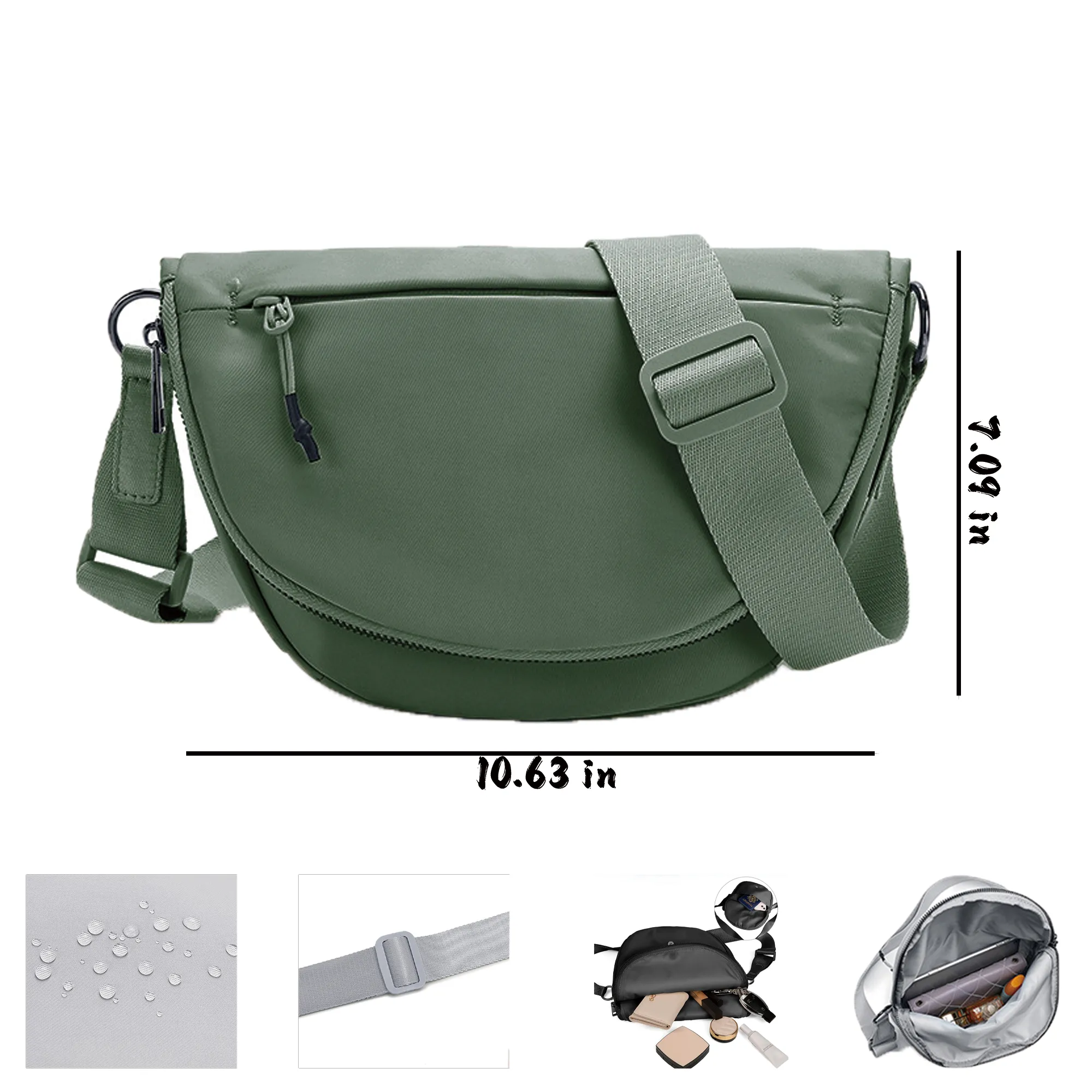 Unisex Mini Belt Bag W/ Adjustable Strap Small Fanny Pack 5