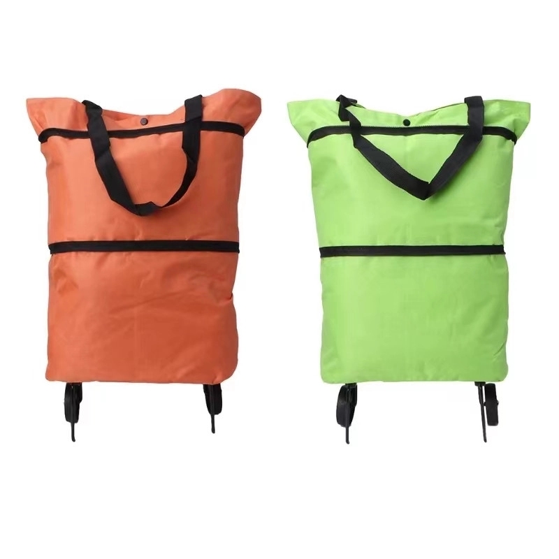 Folding Trolley Bag with Wheels 5
