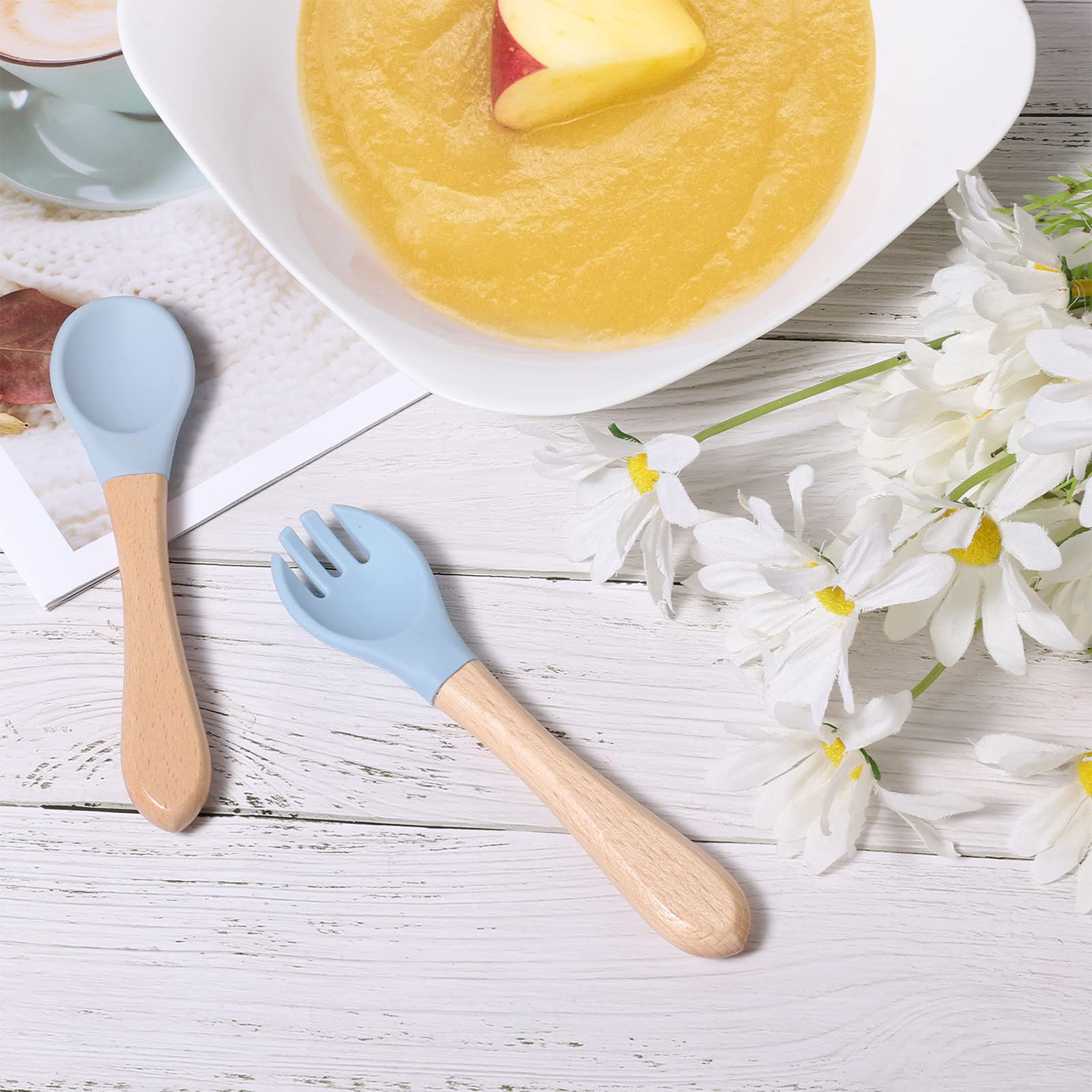 Silicone Baby Utensils Set 4