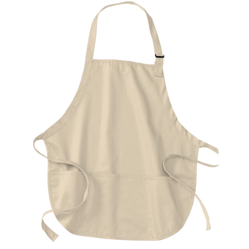 Port Authority Medium-Length Apron With Pouch Pockets. 44