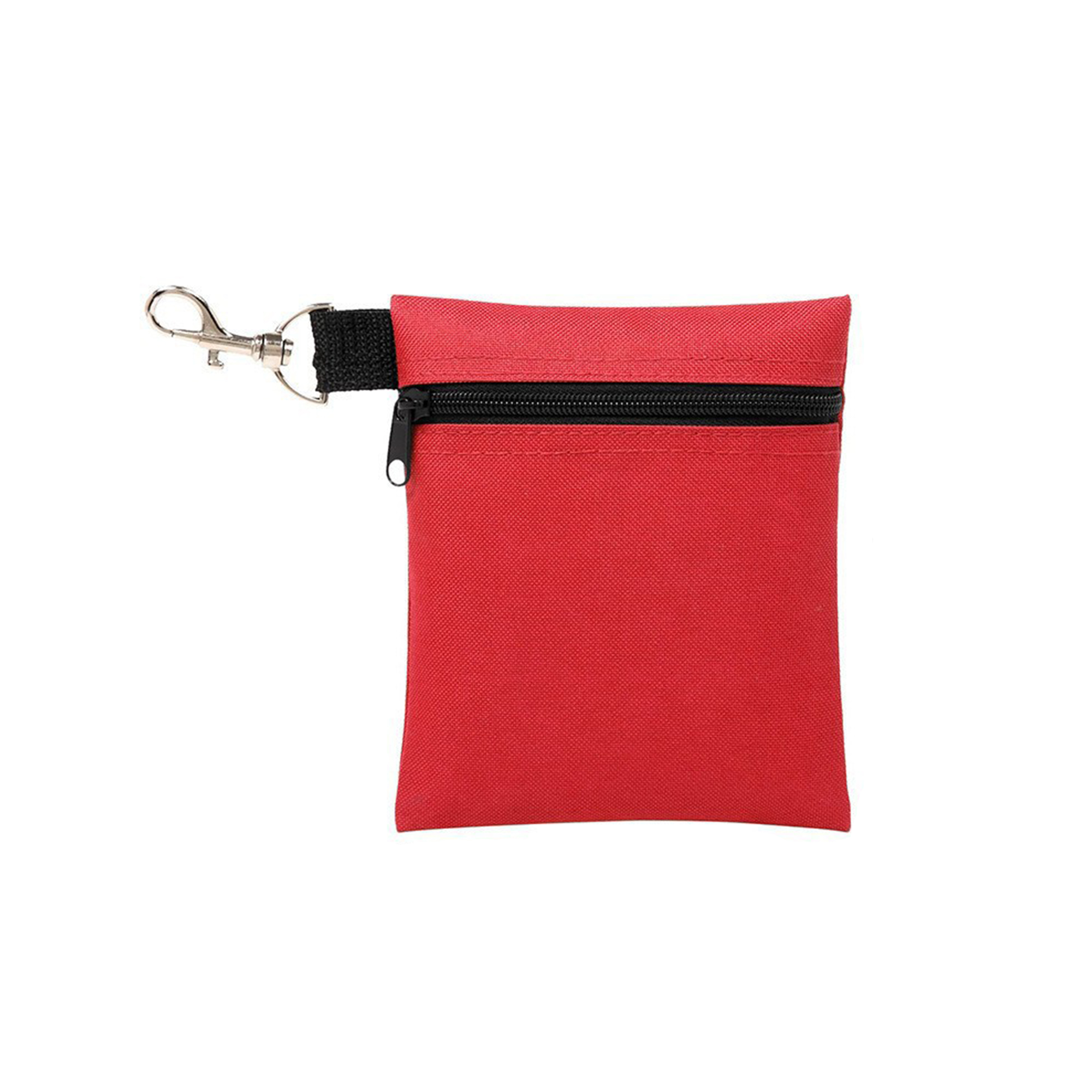 Polyester Zipper Golf Ball Pouch With Swivel Clip 4