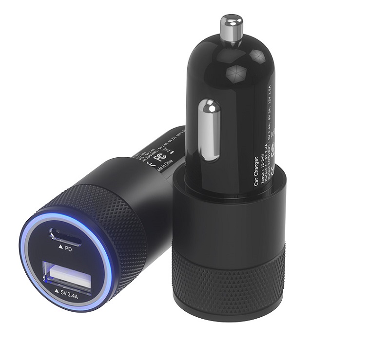 USB+PD LED Car Charger 4