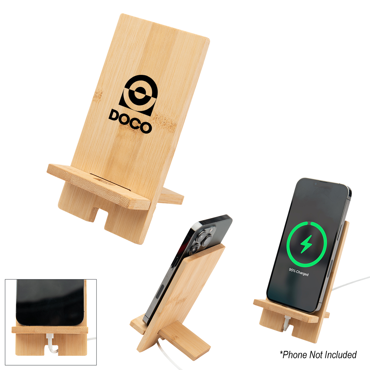 Bamboo Phone Stand 4
