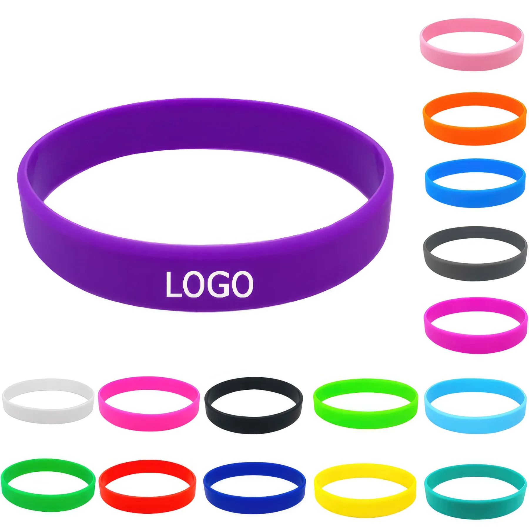 Solid Color Silicone Bracelet 3