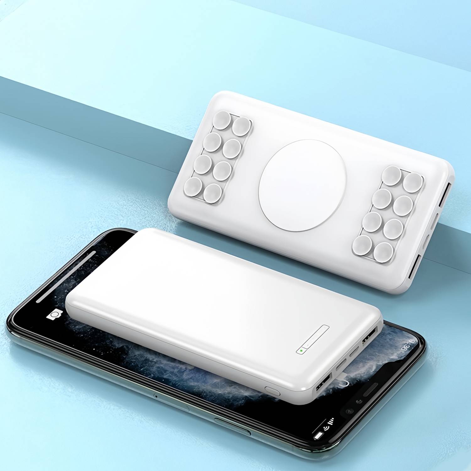 Portable 20000 mAh Suction Cup Wireless Power Bank 2