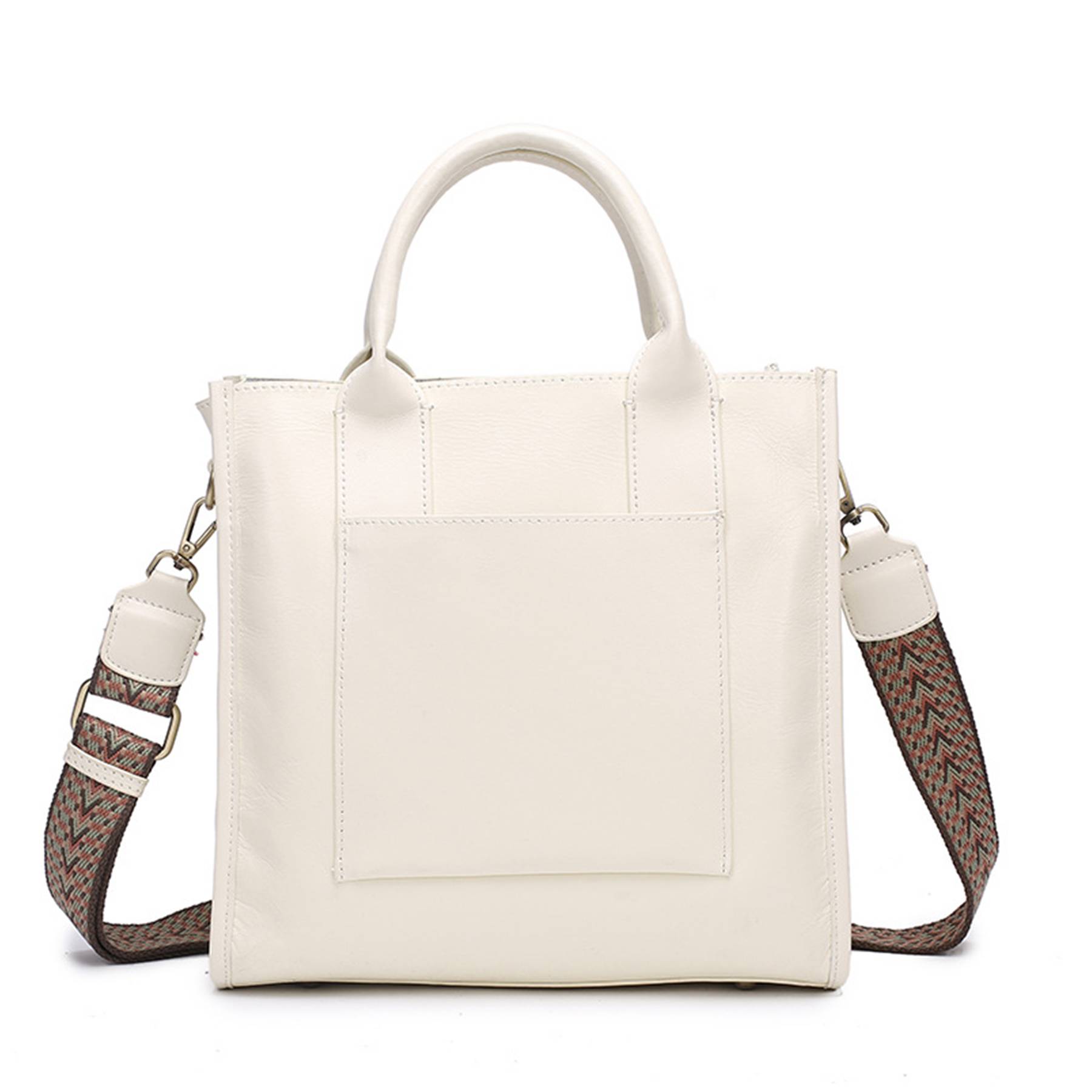 Vegan Leather Simple Vintage Shoulder Retro Handbag 1