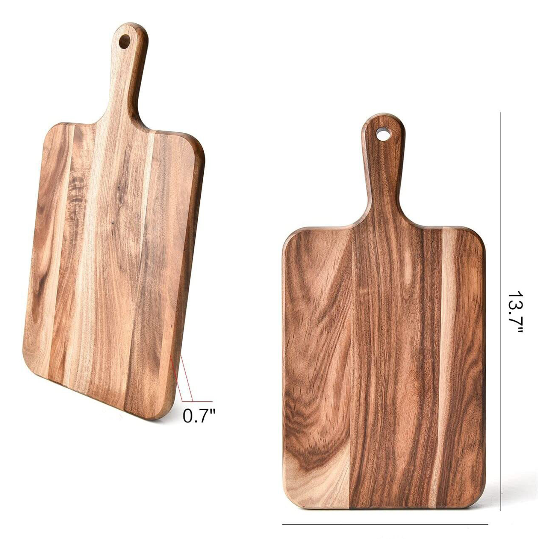12" Bamboo Pizza Peel and Cutting Board 4