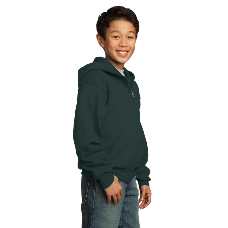 Port & Company - Youth Core Fleece Full-Zip Hooded Sweatshirt. 43
