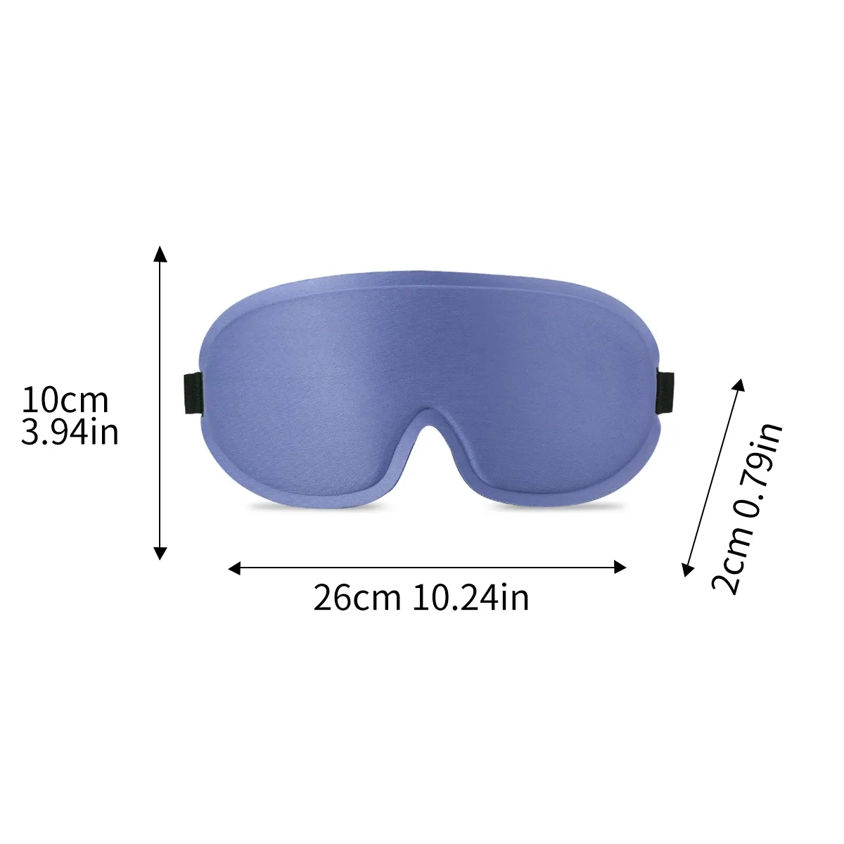 3D Contoured Sleep Mask With Nose Bridge 5