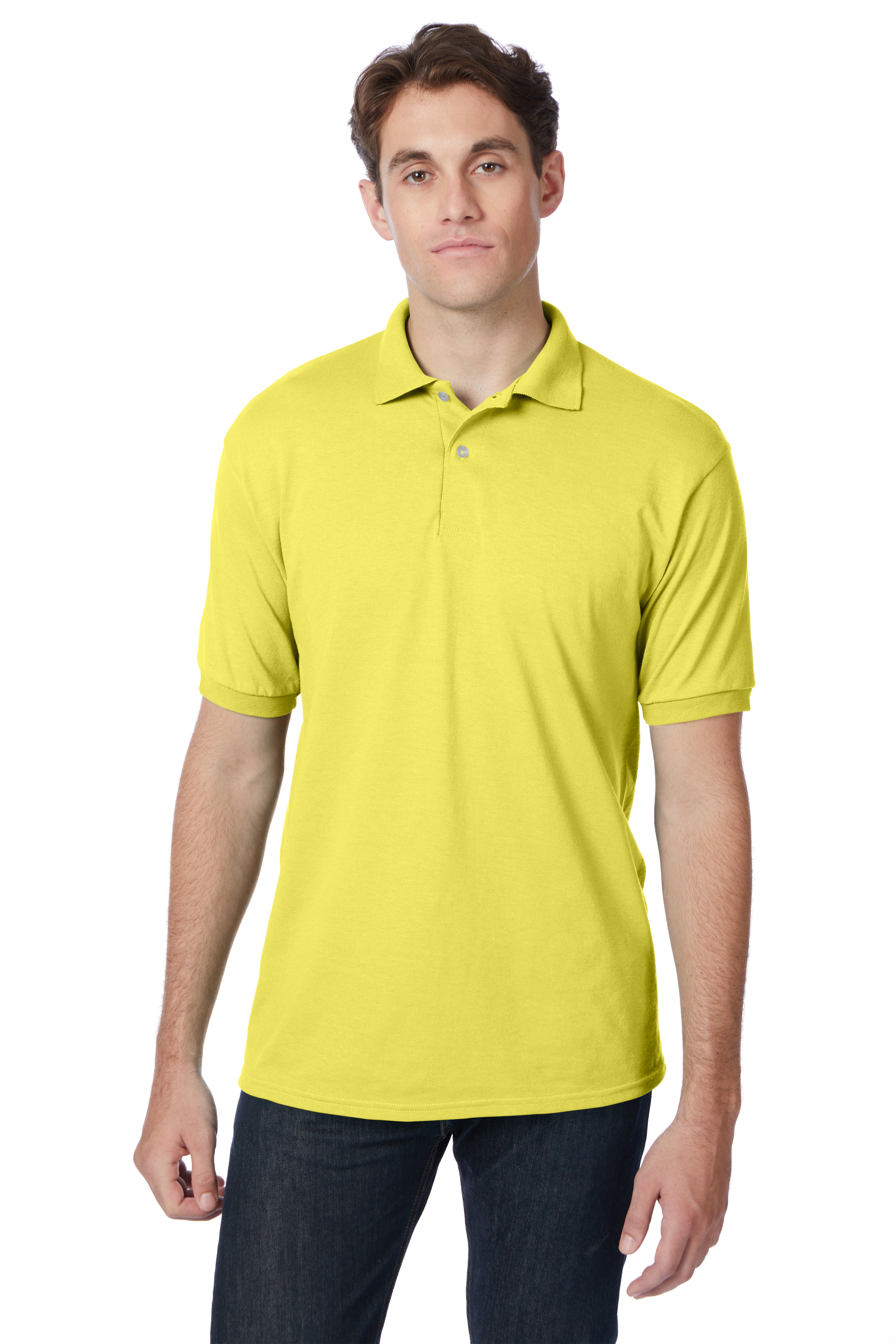 Hanes EcoSmart® Jersey Polo Shirt 10