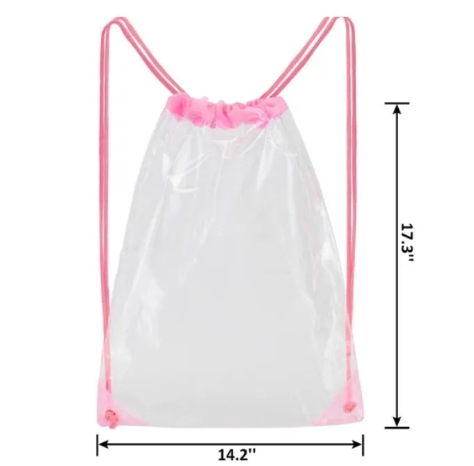 Clear PVC Drawstring Backpack 5