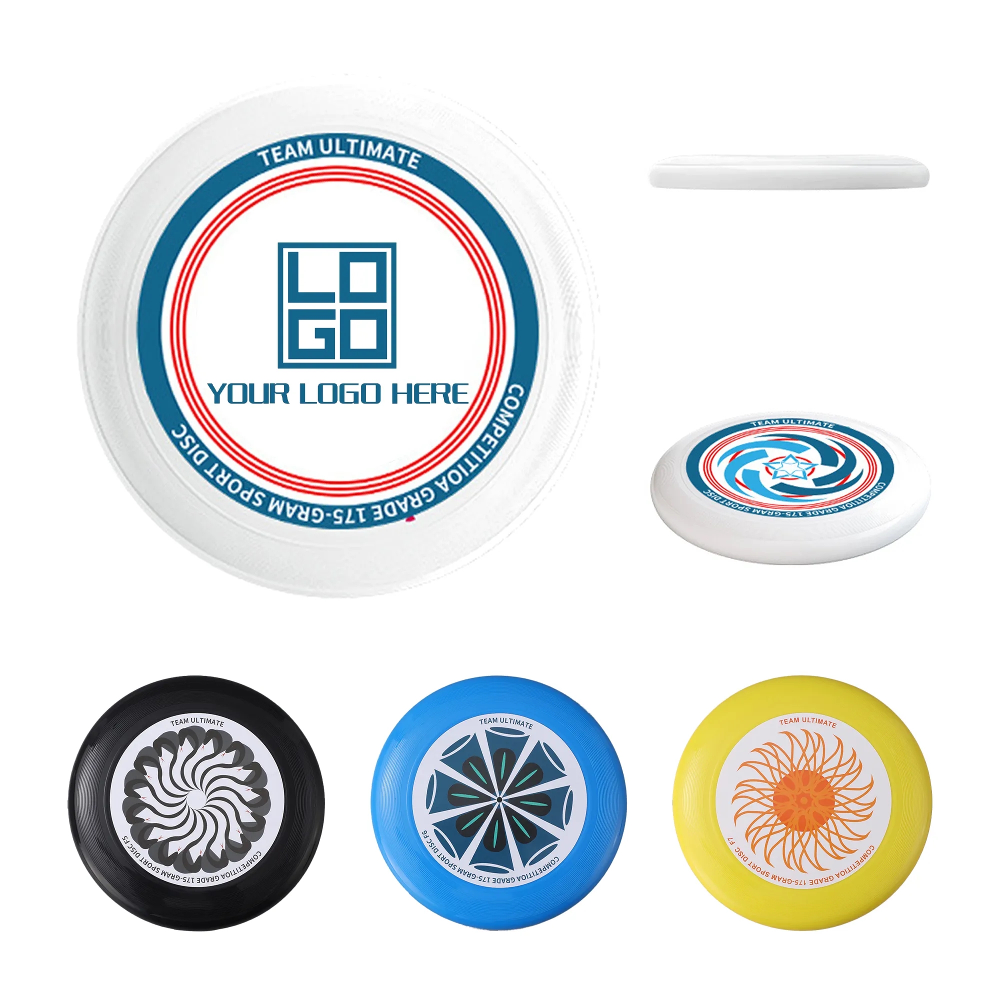 175 G Standard Flying Disc Customization MOQ15pcs