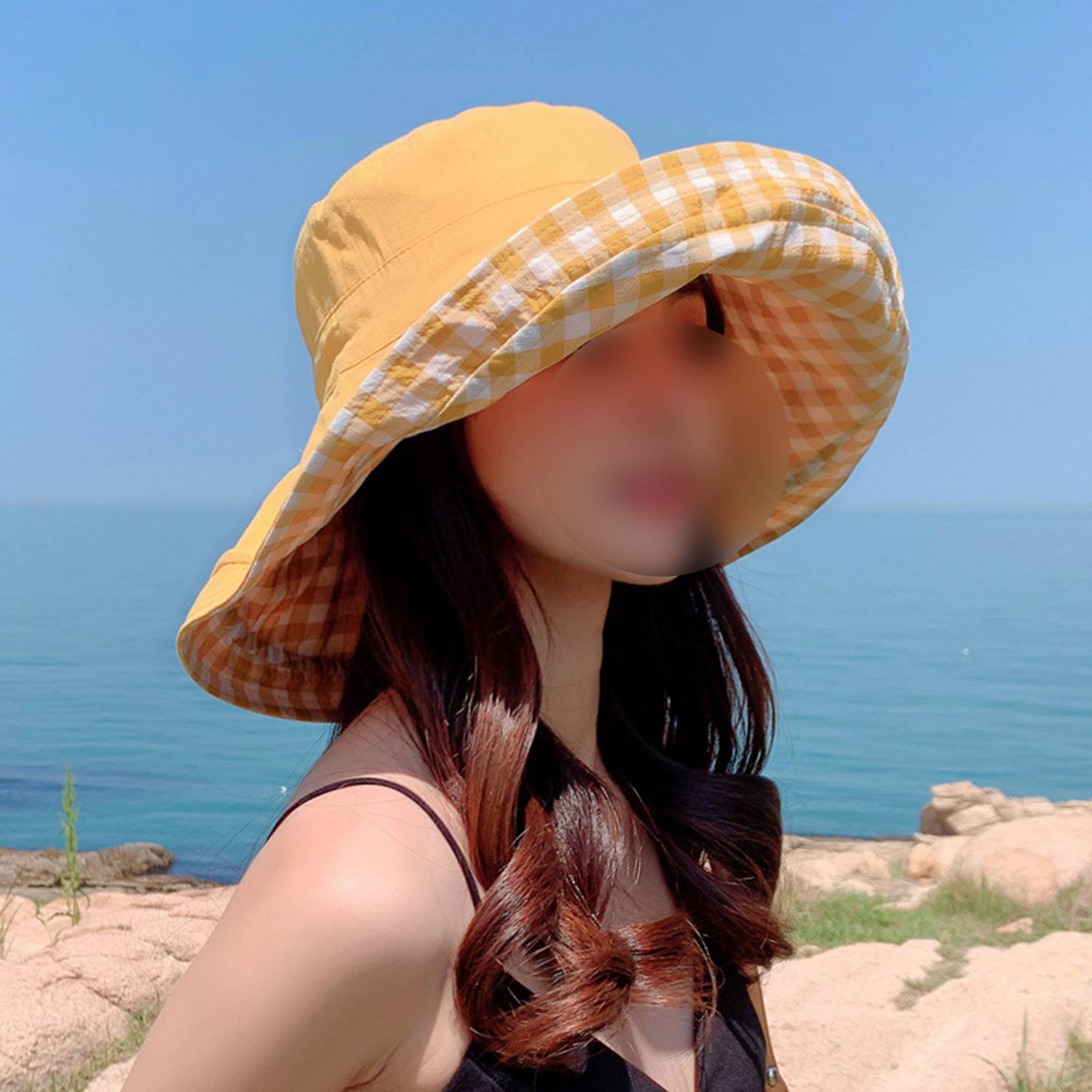 Women Reversible Cotton Bucket Hat 9