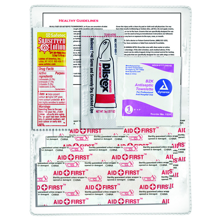 "SUN-IS-FUN" 8 Piece Sun Relief First Aid Kit 11