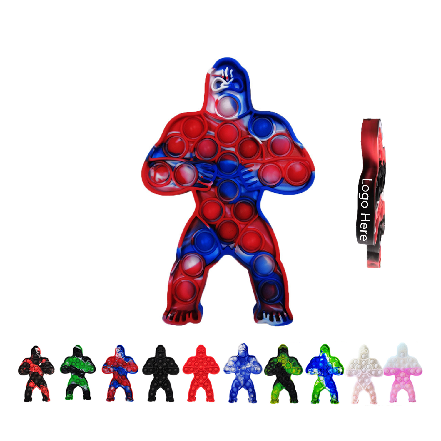 Gorilla Push Pop Bubble Sensory Fidget Toy 4