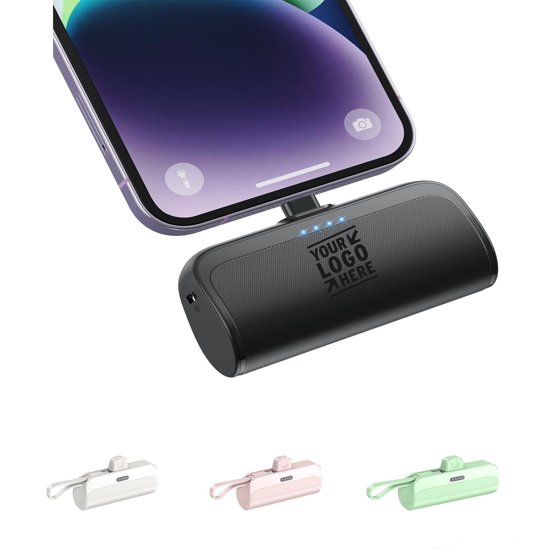 5200mAh Portable Mini Ultra-Compact PD Fast Charging Battery Phone Charger Power Bank 2