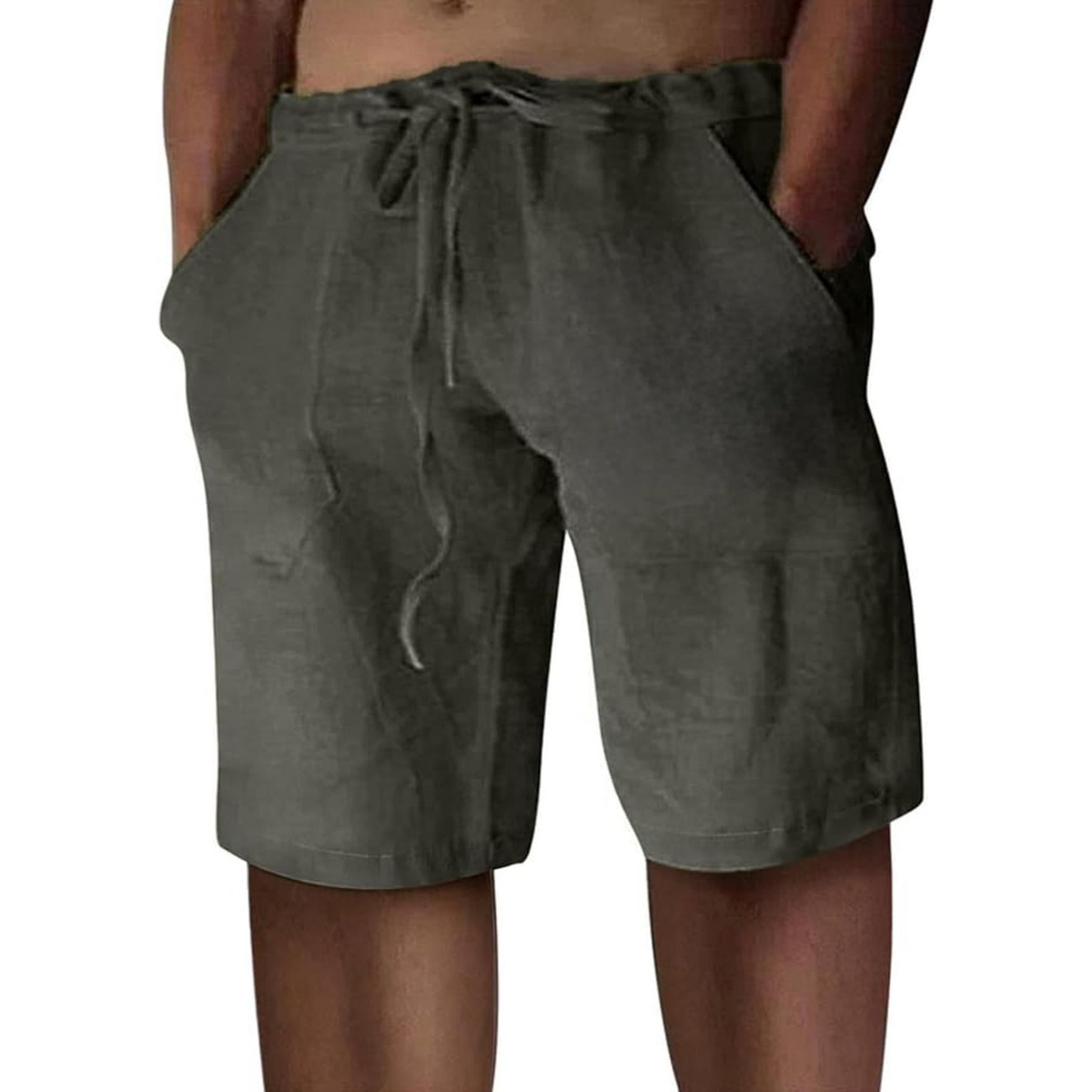 Men Linen Shorts 5