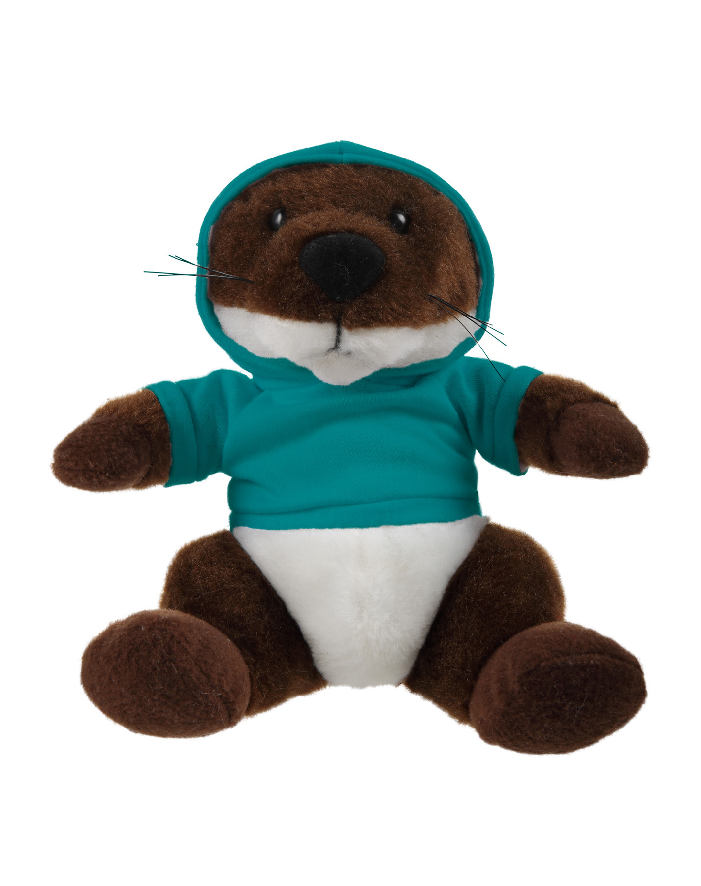 Soft Plush Stuffed Sitting Otter wearing a Hoodie 9
