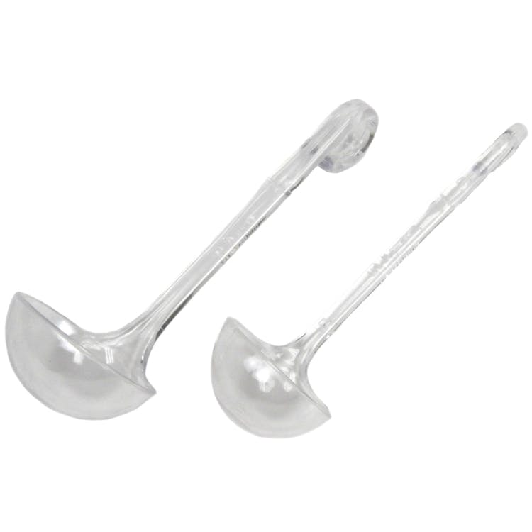Mini Ladle - 2 Pieces Plastic 1 oz and 2 oz 6" 2