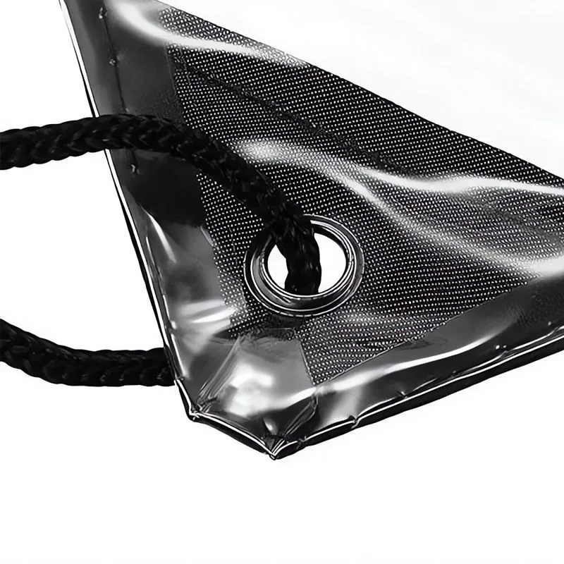 Clear Backpack Drawstring Pouch Bag 2