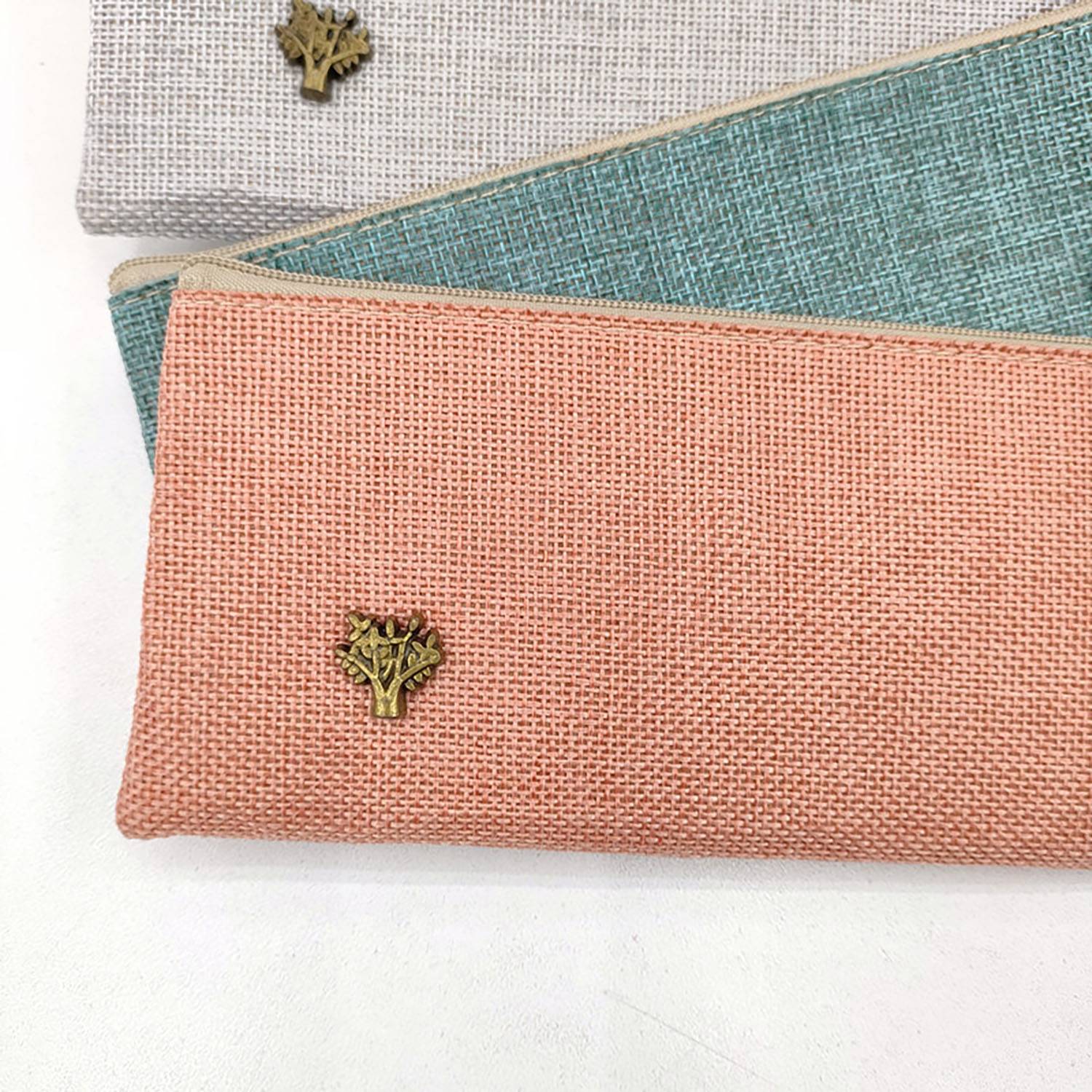 Large Capacity Simple Canvas Storage Pencil Case 4
