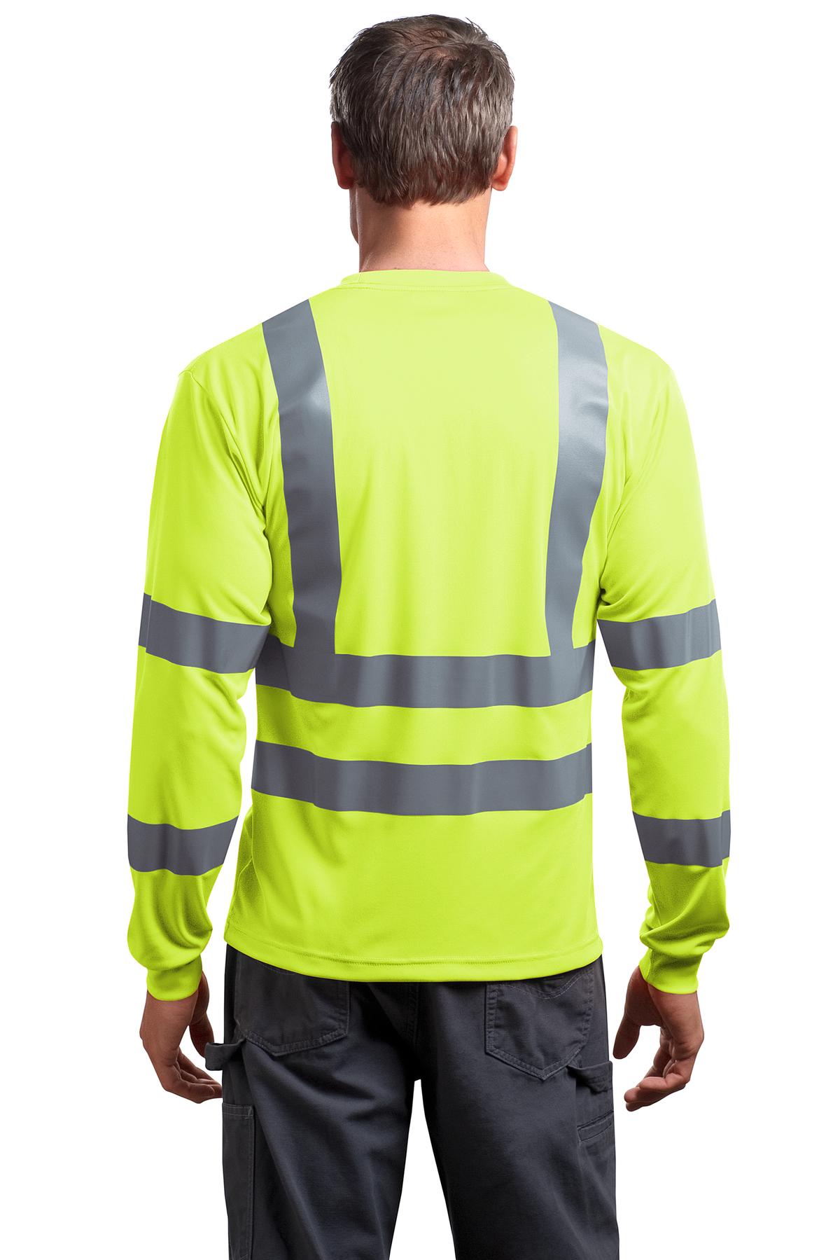 CornerStone - ANSI 107 Class 3 Long Sleeve Snag-Resistant Reflective T-Shirt. CS409 14