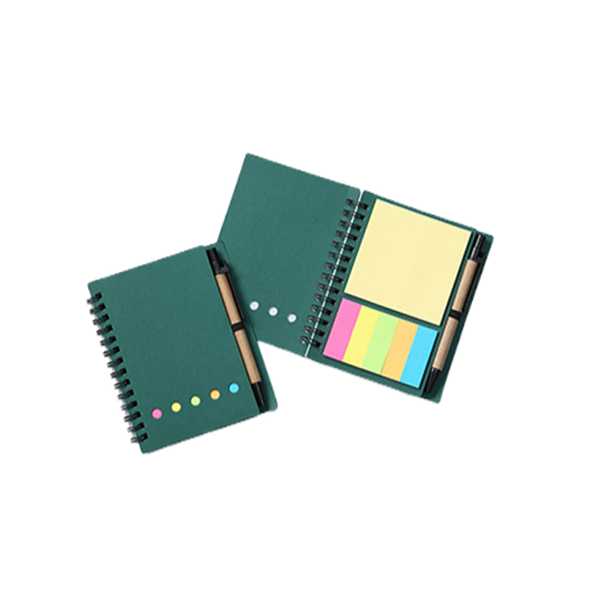 Spiral Notebook with Journals Sticky Note Pen 5