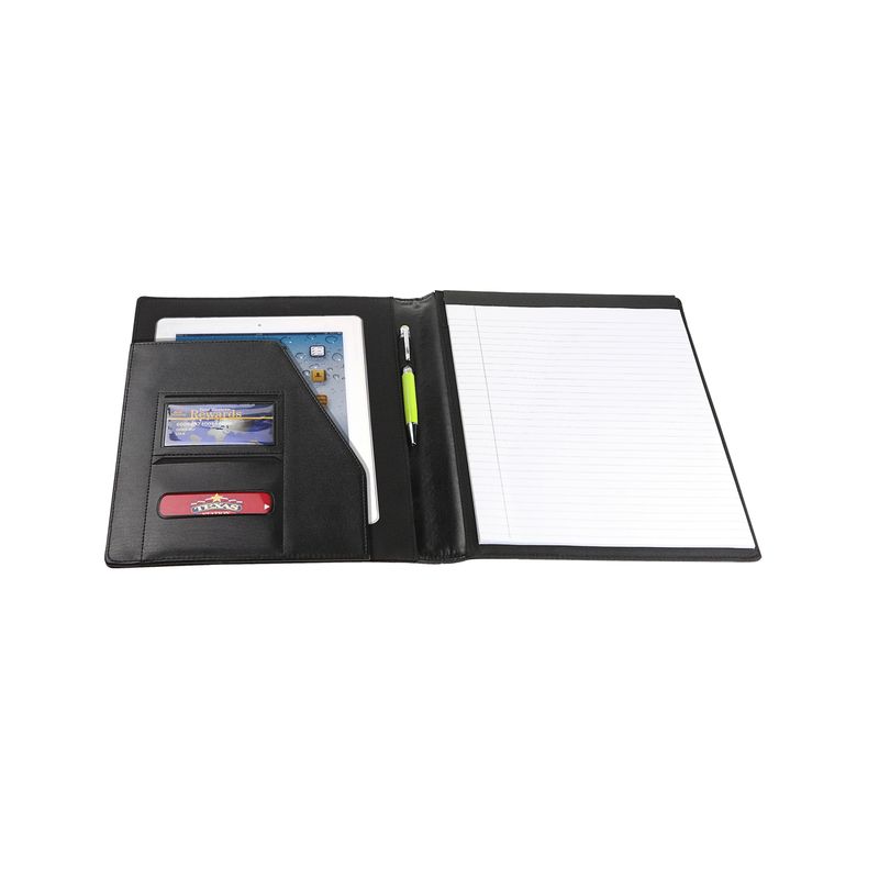 Black Atlantis Leather Non Zippered Padfolio 4