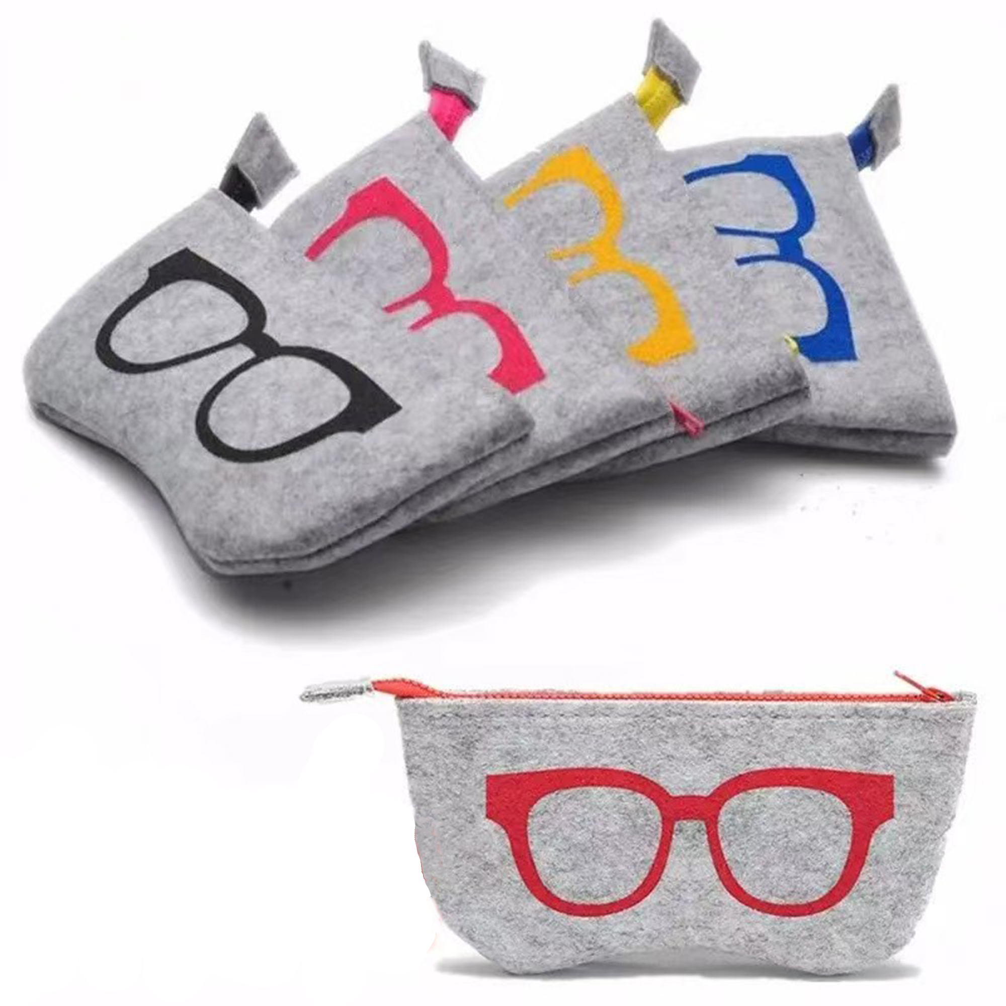 Other Fabric Customizable Felt Glasses Case 4