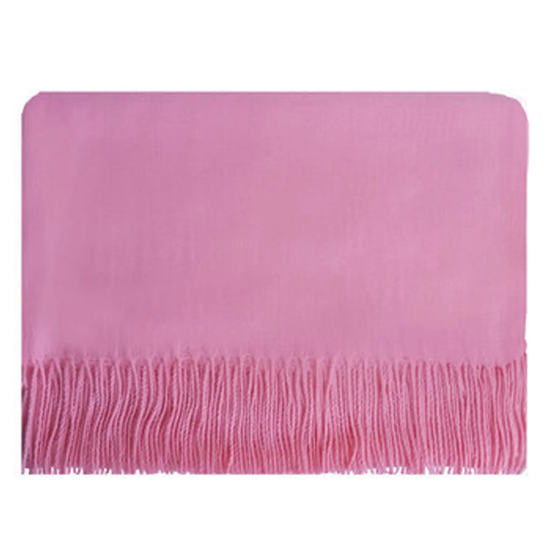 230G Winter Cashmere Scarf With Fringes 2