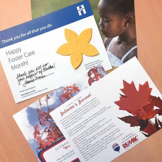 Double-Sided Large Eco Panel Card With Shape 5