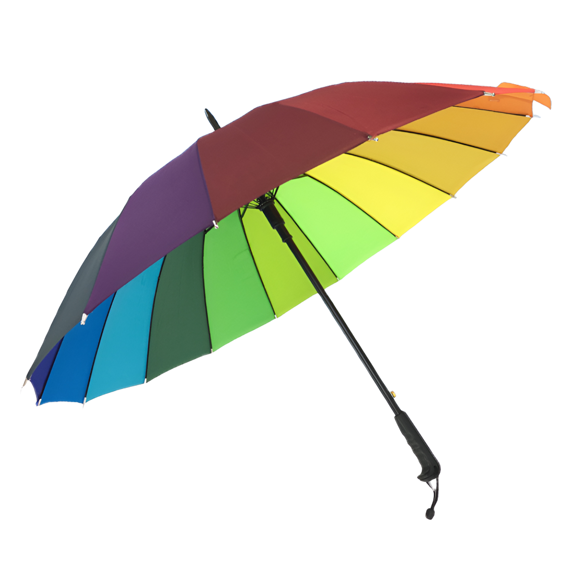 MOQ 50 PCS Stylish 16 Ribs Rainbow Umbrella 2