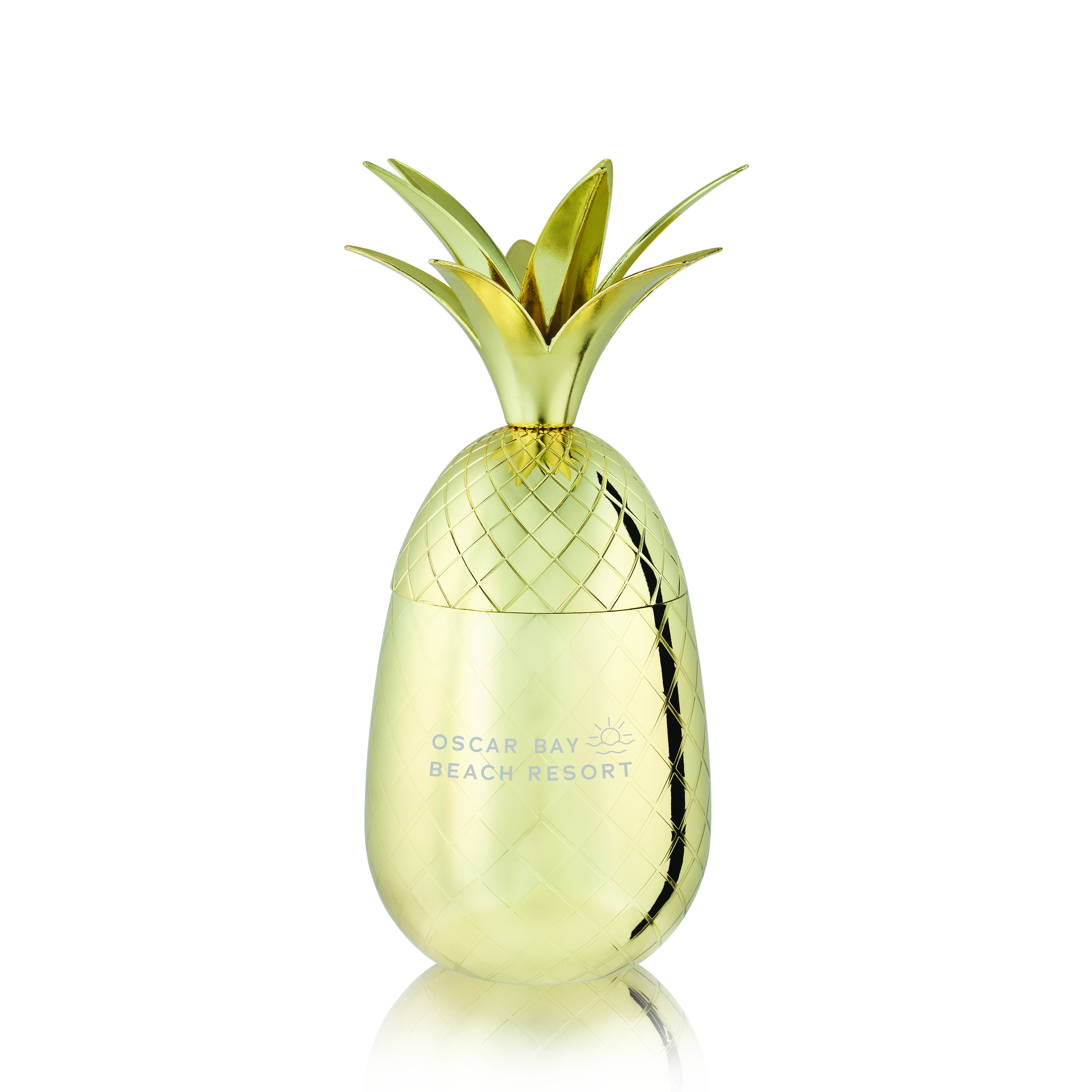 Viski® Gold Pineapple Tumbler 1