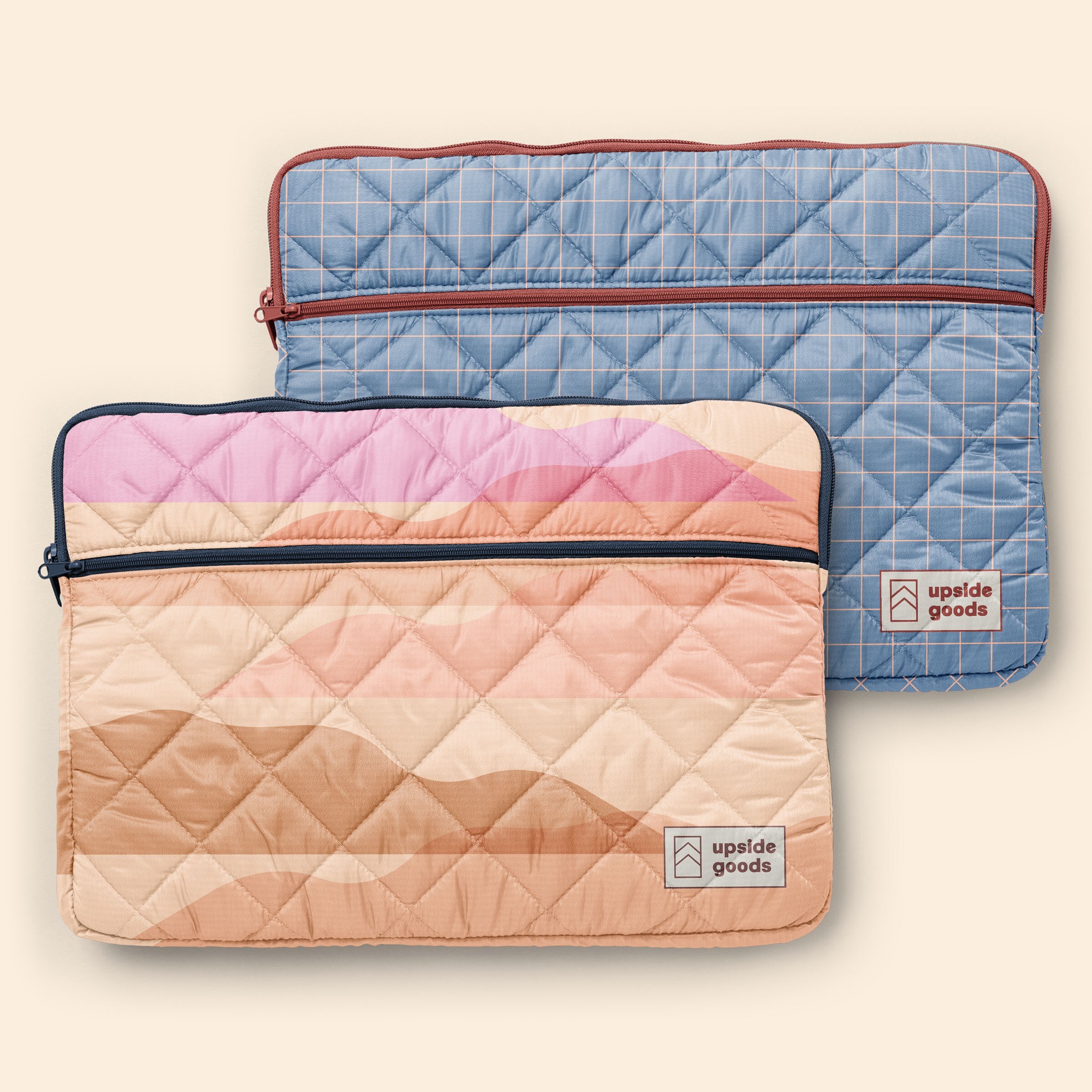 ZIPPERED POCKET LAPTOP SLEEVES - PUFF PUFF - SMALL - 13"