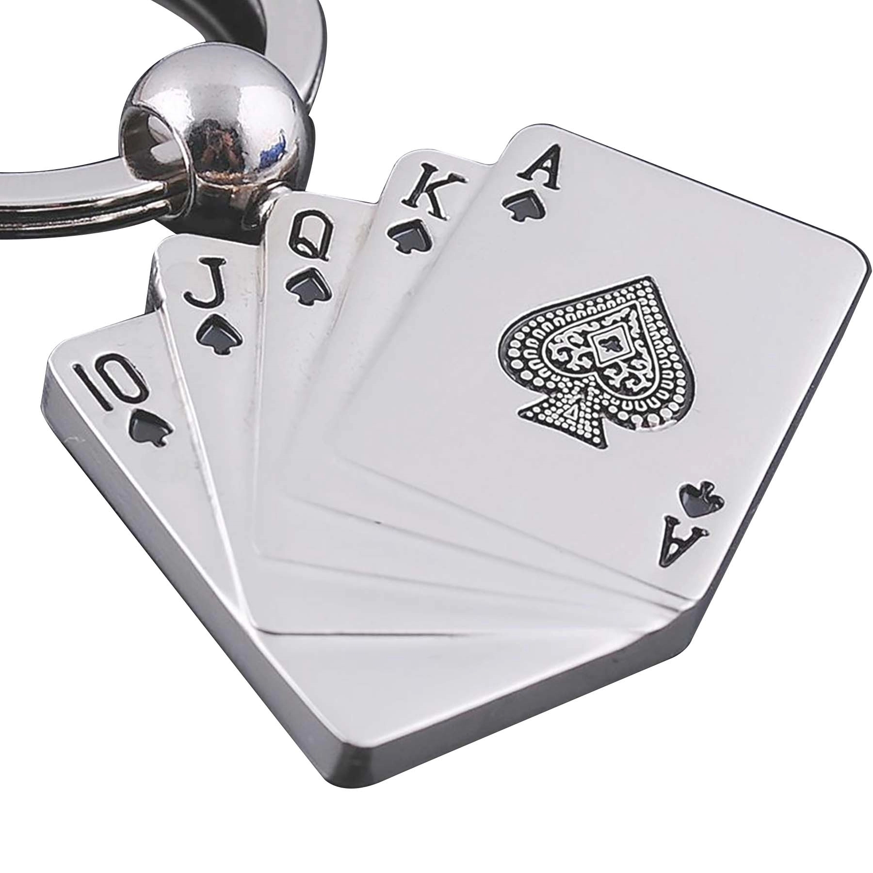 Metal Poker Card ShapedKey Chain Tag 6